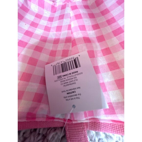 Easter Basket Pink/White/Blue Bunny 15x15 NWT - Picture 6 of 7